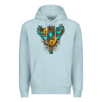 Blue Mist gemstone cross Premium Hoodie - Zillion Design Studio