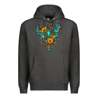 Charcoal Heather gemstone cross Premium Hoodie - Zillion Design Studio