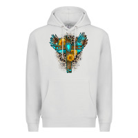 Dove Grey gemstone cross Premium Hoodie - Zillion Design Studio