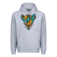 Heather Grey gemstone cross Premium Hoodie - Zillion Design Studio