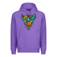 Purple gemstone cross Premium Hoodie - Zillion Design Studio