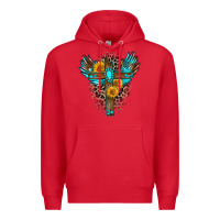 Red gemstone cross Premium Hoodie - Zillion Design Studio