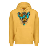 Mustard gemstone cross Premium Hoodie - Zillion Design Studio