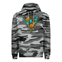 Slate Camo gemstone cross Premium Hoodie - Zillion Design Studio