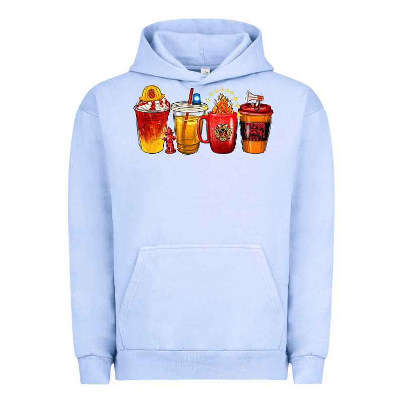 Firefighter Coffee Cups Urban Hoodie by texasbilliewilder | Teevron