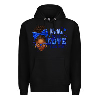 Black sorority colors it's the self love for me afro wom Premium Hoodie - texasbilliewilder
