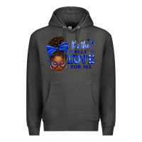 Charcoal Heather sorority colors it's the self love for me afro wom Premium Hoodie - texasbilliewilder