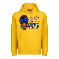 Lemon sorority colors it's the self love for me afro wom Premium Hoodie - texasbilliewilder
