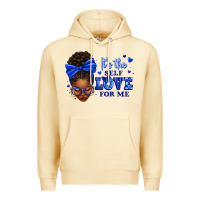 Pina Colada sorority colors it's the self love for me afro wom Premium Hoodie - texasbilliewilder