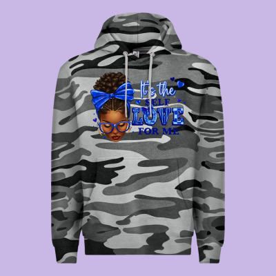 Sorority Colors It's The Self Love For Me Afro Wom Premium Hoodie Designed By Texasbilliewilder