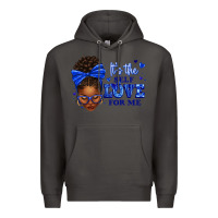 Smoke sorority colors it's the self love for me afro wom Premium Hoodie - texasbilliewilder