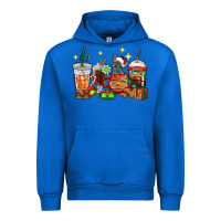Cobalt Christmas coffee cups with French Bulldog Urban Hoodie - RanaPortraitStore