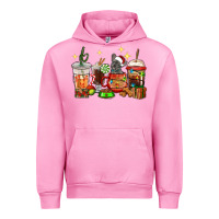 Fuchsia Pink Christmas coffee cups with French Bulldog Urban Hoodie - RanaPortraitStore