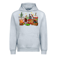 Heather Grey Christmas coffee cups with French Bulldog Urban Hoodie - RanaPortraitStore