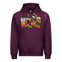 Mauve Wine Christmas coffee cups with French Bulldog Urban Hoodie - RanaPortraitStore