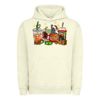 Pigment Pistachio Christmas coffee cups with French Bulldog Urban Hoodie - RanaPortraitStore