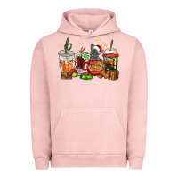 Pigment Salmon Christmas coffee cups with French Bulldog Urban Hoodie - RanaPortraitStore