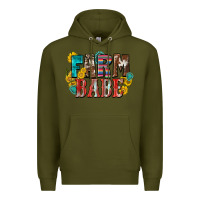 Army Green farm babe Premium Hoodie - Zillion Design Studio
