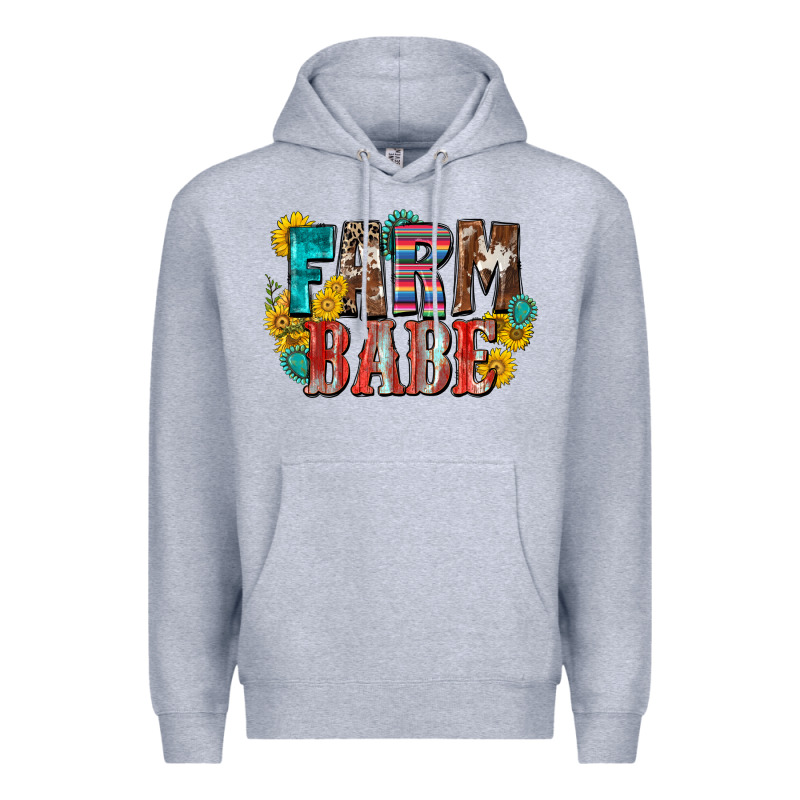 Farm Babe Premium Hoodie by Zillion Design Studio | Teevron