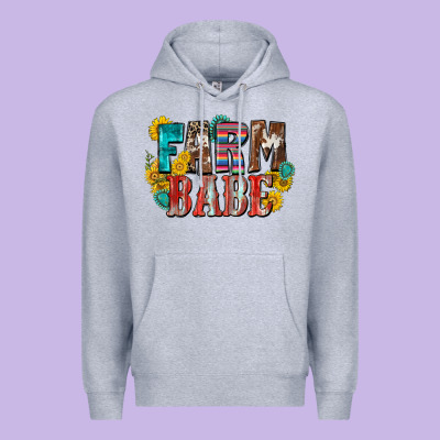Farm Babe Premium Hoodie Designed By Zillion Design Studio