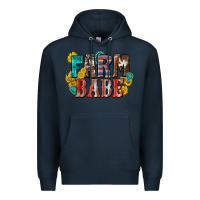 Navy farm babe Premium Hoodie - Zillion Design Studio