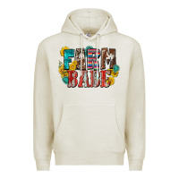 Oatmeal Heather farm babe Premium Hoodie - Zillion Design Studio