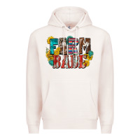 Pale Pink farm babe Premium Hoodie - Zillion Design Studio