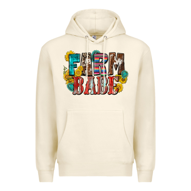 Farm Babe Premium Hoodie by Zillion Design Studio | Teevron