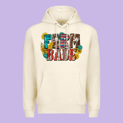 Farm Babe Premium Hoodie Designed By Zillion Design Studio