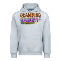 Heather Grey glamping girl Urban Hoodie - texasbilliewilder