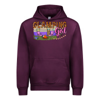 Mauve Wine glamping girl Urban Hoodie - texasbilliewilder