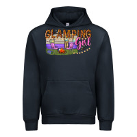 Navy glamping girl Urban Hoodie - texasbilliewilder