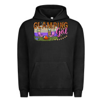 Pigment Black glamping girl Urban Hoodie - texasbilliewilder