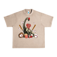 French Oak brachiosaurus with baseball Urban Heavy Tee - Artiststas