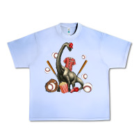 Grape Ice brachiosaurus with baseball Urban Heavy Tee - Artiststas