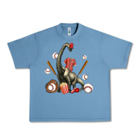 Pebble Blue brachiosaurus with baseball Urban Heavy Tee - Artiststas