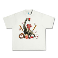 Pistachio brachiosaurus with baseball Urban Heavy Tee - Artiststas