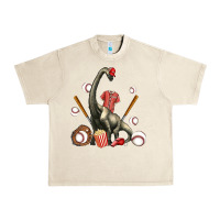 Sandshell brachiosaurus with baseball Urban Heavy Tee - Artiststas