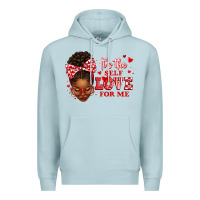 Blue Mist sorority colors red and white it's the self love f Premium Hoodie - texasbilliewilder