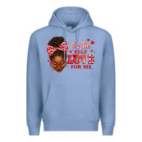 Colony Blue sorority colors red and white it's the self love f Premium Hoodie - texasbilliewilder