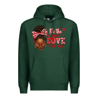 Sports Green sorority colors red and white it's the self love f Premium Hoodie - texasbilliewilder