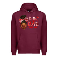 Burgundy sorority colors red and white it's the self love f Premium Hoodie - texasbilliewilder