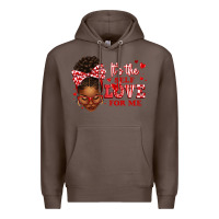 Coffee sorority colors red and white it's the self love f Premium Hoodie - texasbilliewilder