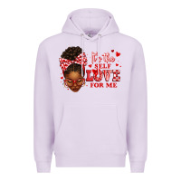 Lilac sorority colors red and white it's the self love f Premium Hoodie - texasbilliewilder