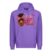 Purple sorority colors red and white it's the self love f Premium Hoodie - texasbilliewilder