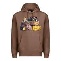 Chestnut farm animals wagon Premium Hoodie - Zillion Design Studio