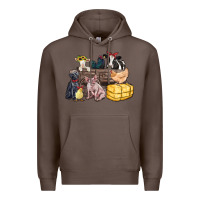 Coffee farm animals wagon Premium Hoodie - Zillion Design Studio