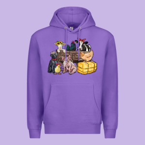 Farm Animals Wagon Premium Hoodie Designed By Zillion Design Studio