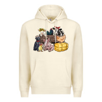 Sandshell farm animals wagon Premium Hoodie - Zillion Design Studio