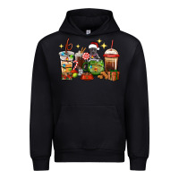 Black Christmas coffee cups with Pitbull Urban Hoodie - RanaPortraitStore